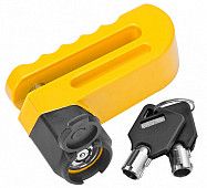 Замок модель 83217 на дисковый тормоз противоугонный жёлтый, арт. 540062