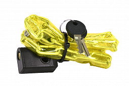 Замок противоугонный GK-105.102 3,5*80cm(31"),цепь 6мм,в оплетке,2 ключа